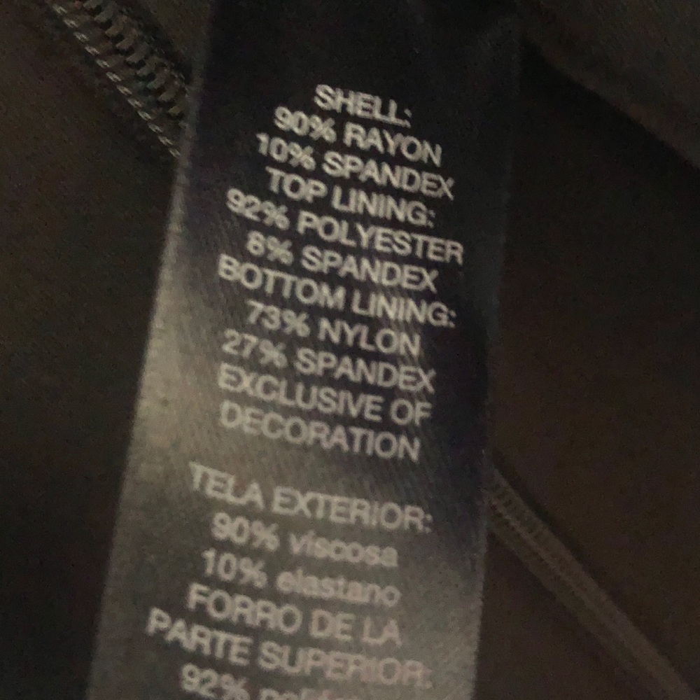 Sold - WHBM Pencil dress in black with stripes - Picture 7 of 8